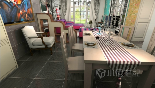 72.32㎡/兩室兩廳一衛(wèi)/混搭