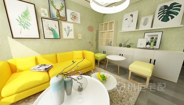 59.18㎡/兩室一廳一衛(wèi)/混搭