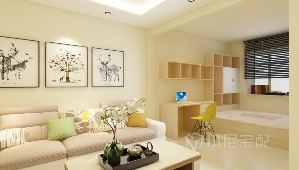 89㎡/三室兩廳一衛(wèi)/現(xiàn)代