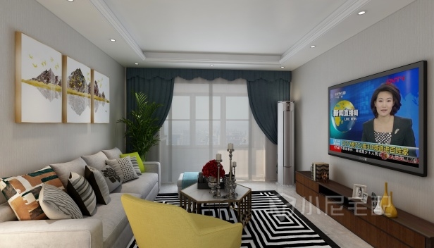 95㎡/三室兩廳兩衛(wèi)/現代