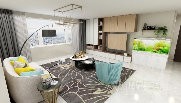 111.58㎡/三室一廳兩衛(wèi)/現代