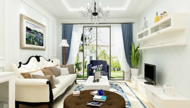 90㎡/兩室一廳一衛(wèi)/歐式