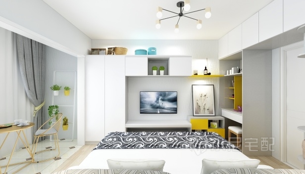 37.5㎡/兩室一廳一衛(wèi)/現(xiàn)代