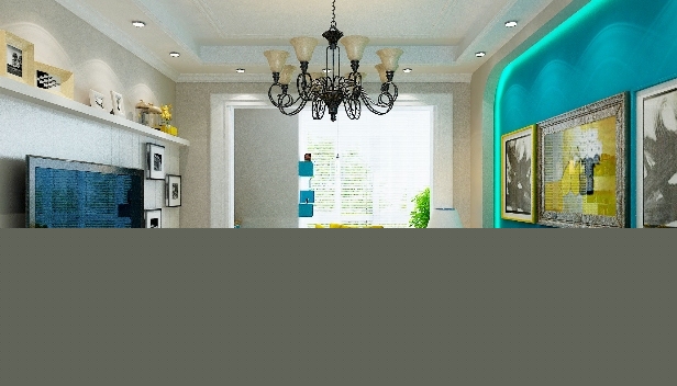 86.7㎡/三室兩廳兩衛(wèi)/地中海