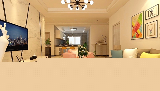 90㎡/三室兩廳一衛(wèi)/現(xiàn)代