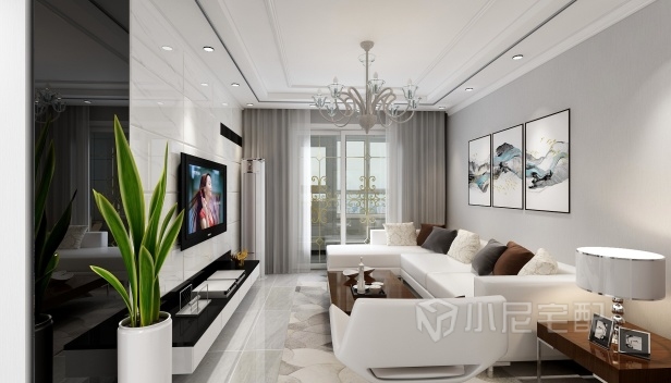 70㎡/兩室一廳一衛(wèi)/混搭