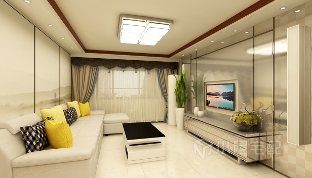 128㎡/三室一廳兩衛(wèi)/現代