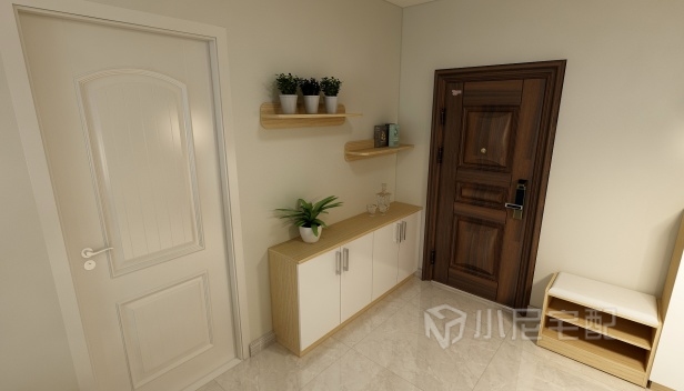 57.42㎡/兩室一廳一衛(wèi)/現代