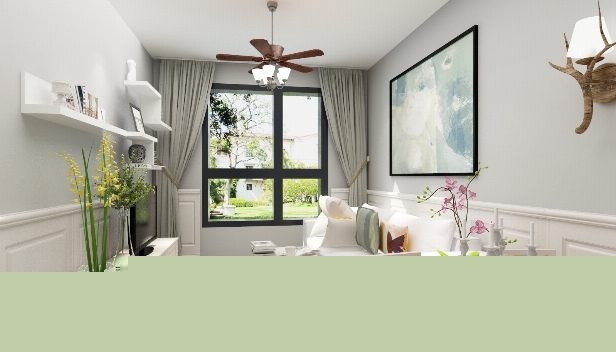 50㎡/一室一廳一衛(wèi)/美式