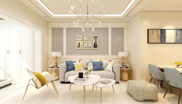 86㎡/兩室兩廳一衛(wèi)/現(xiàn)代