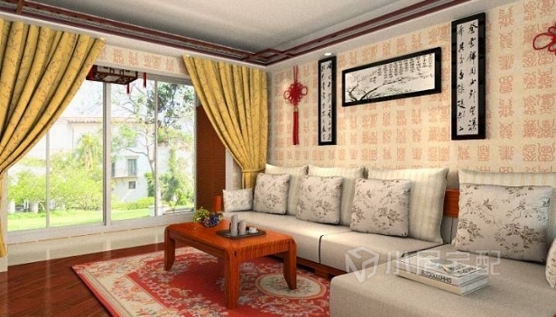 103㎡/兩室一廳一衛(wèi)/中式