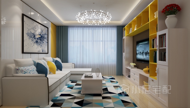 80㎡/兩室一廳一衛(wèi)/現(xiàn)代